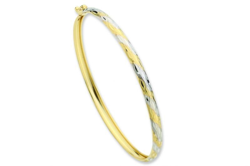 Altın Sade Kelepçe Bilezik Blz20053 Melis Gold