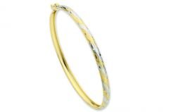 Altın Sade Kelepçe Bilezik Blz20053 Melis Gold