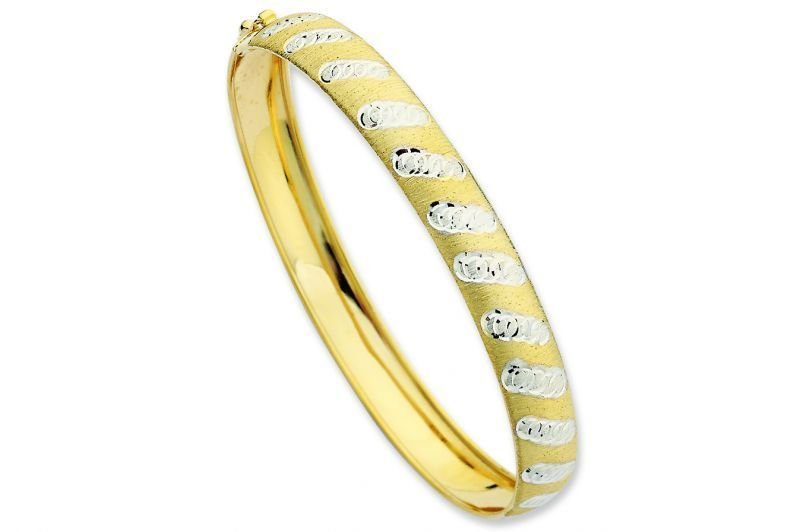 Altın Sade Kelepçe Bilezik Blz20056 Melis Gold