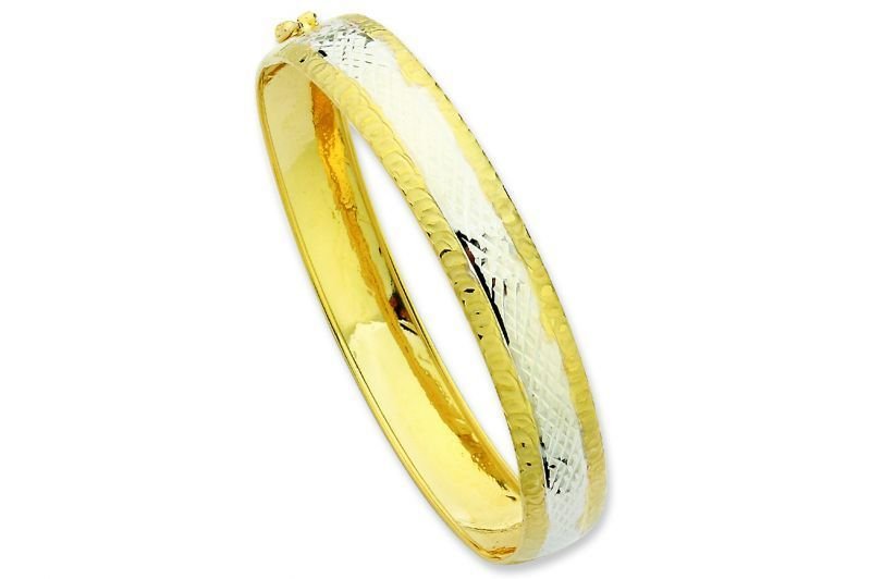 Altın Sade Kelepçe Bilezik Blz20058 Melis Gold