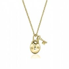 Myra Gold 14 Ayar Altın Anahtar Kilit Kolye