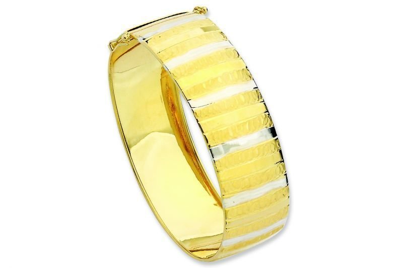 Altın Sade Kelepçe Bilezik Blz20065 Melis Gold