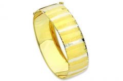 Altın Sade Kelepçe Bilezik Blz20065 Melis Gold