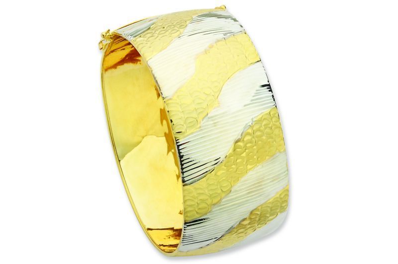 Altın Sade Kelepçe Bilezik Blz20071 Melis Gold