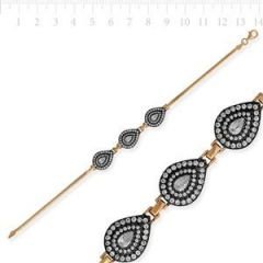 GUMUSH 925 Elmas Model Otantik Bileklik | BRC46138003