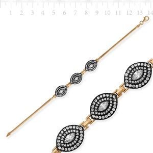 GUMUSH 925 Elmas Model Otantik Bileklik | BRC46138004