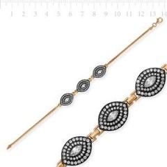 GUMUSH 925 Elmas Model Otantik Bileklik | BRC46138004