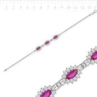 Tekbir Silver Zirkon Taşlı Rodyum Kaplama Bileklik | BRC47138233