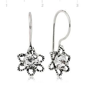 GUMUSH 925 Gümüş Çiçek Küpe | EA1360004