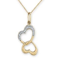 Myra Gold 14 Ayar Altın Zirkon Taşlı Kalp Kolye