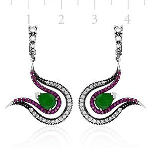 GUMUSH 925 Hatice Sultan Küpesi | ERG78138001