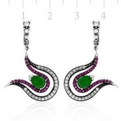 GUMUSH 925 Hatice Sultan Küpesi | ERG78138001