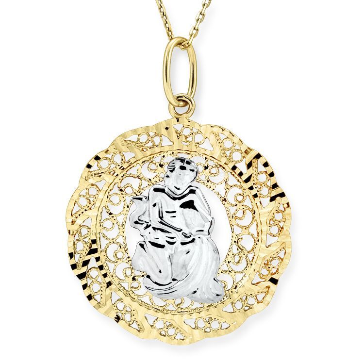 Myra Gold Kova Burcu Kolye 14 Ayar