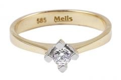 Altın Tektaş Yüzük AY000054 Melis Gold