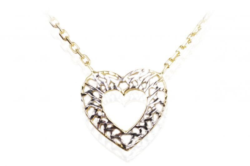 Altın Kalp Kolye Kly00160 Melis Gold