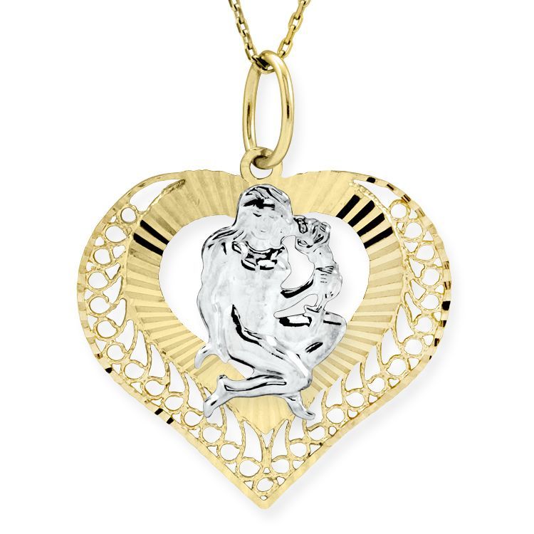 Myra Gold Başak Burcu Kalp Kolye 14 Ayar