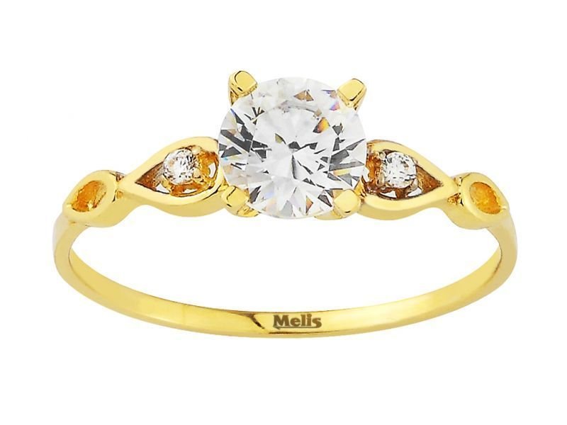 Altın Tek Taş Yüzük AY000060 Melis Gold