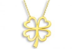 Altın Yonca Kolye Kly00175 Melis Gold