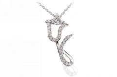 Altın Gül Kolye Kly00178 Melis Gold