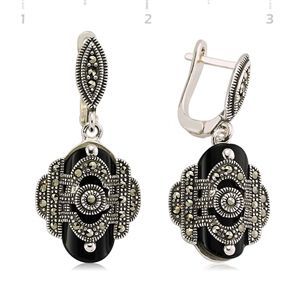 GUMUSH 925 Markazit  Küpe | ST0970001E