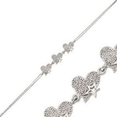 GUMUSH 925 Zirkon Taşlı Gümüş Bileklik | BR0460081