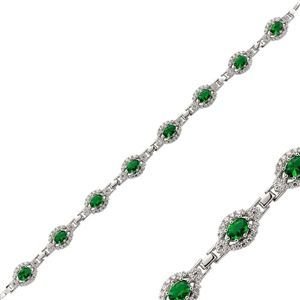 GUMUSH 925 Zirkon Taşlı Gümüş Bileklik | BR0470148