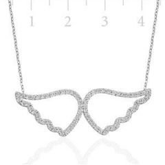 GUMUSH 925 Zirkon Taslı Feriha Kolye | PND99118001