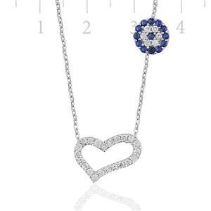 GUMUSH 925 Zirkon Taslı Gümüş Kolye | PND47118035