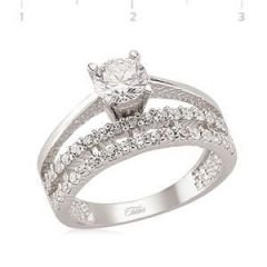 GUMUSH 925 Zirkon Taslı Yüzük | LR0460096