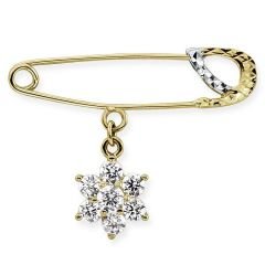 Myra Gold Zirkon Taşlı Bebek İğnesi