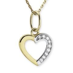 Myra Gold 14 Ayar Fantezi Kalp Kolye