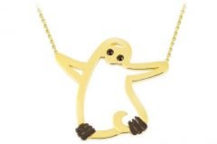 Altın Penguen Kolye Kly00191 Melis Gold