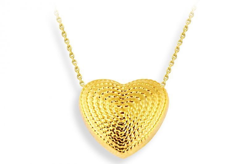 Altın Kalp Kolye Kly00193 Melis Gold
