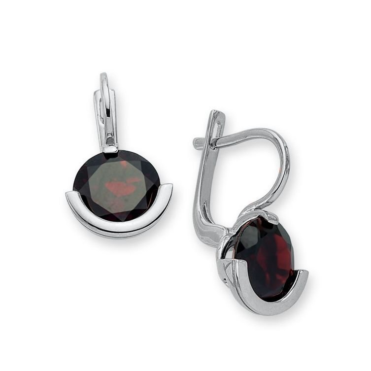 Myra Gold Garnet Taşlı Fantazi Küpe