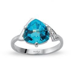 Myra Gold Aqua Marine Taşlı Fantazi Yüzük