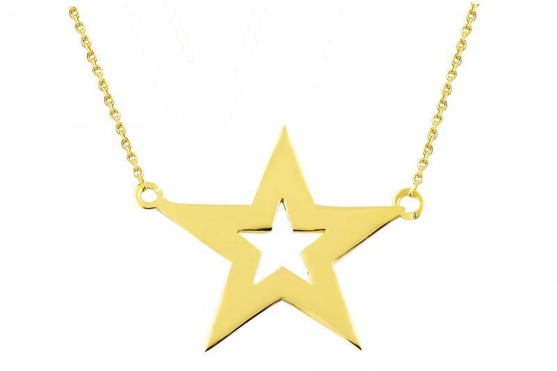 Altın Yıldız  Kolye Kly00195 Melis Gold