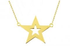 Altın Yıldız  Kolye Kly00195 Melis Gold