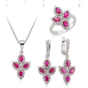 GUMUSH 925 Zirkon Taslı Gümüş Set | ST0460080