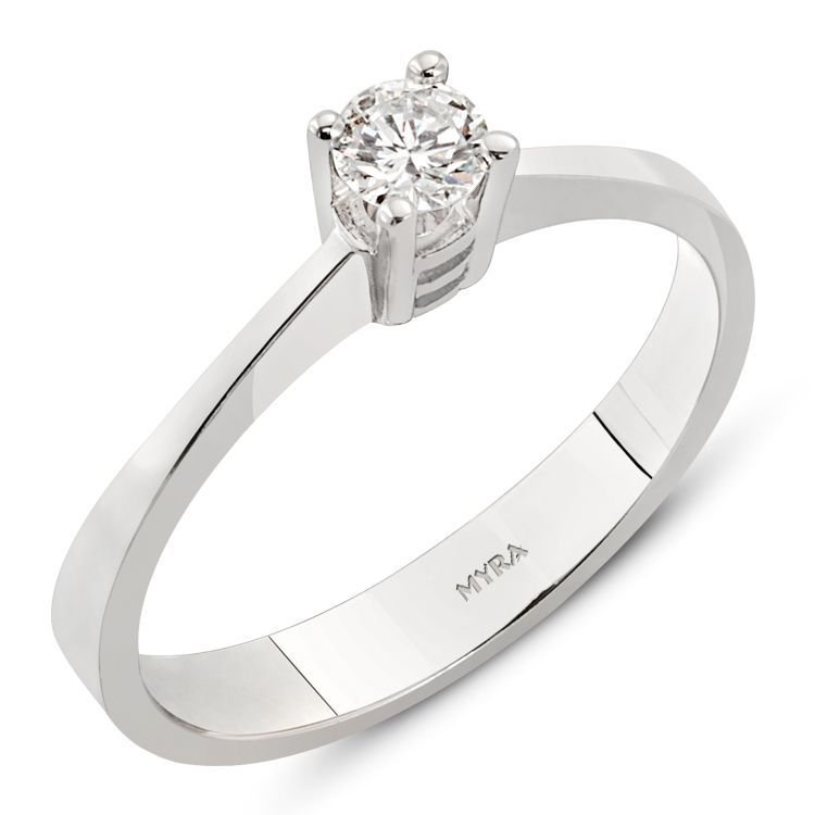 Myra Gold 0.19 Ct. 18 K Pırlanta Tektaş Yüzük