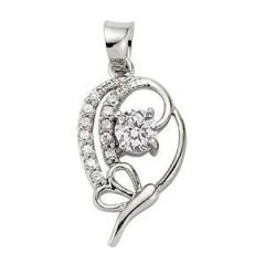 GUMUSH 925 Zirkon Taslı Gümüş Kolye Ucu | PND47157060