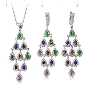 GUMUSH 925 Zirkon Taslı Gümüş Set | ST0470481