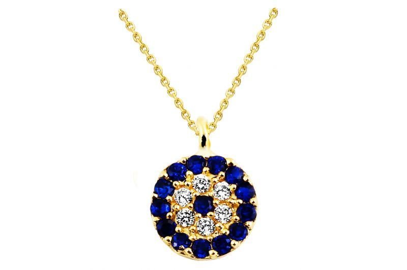 Altın Nazar Boncuğu Kolye Kly00199 Melis Gold