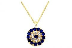 Altın Nazar Boncuğu Kolye Kly00199 Melis Gold