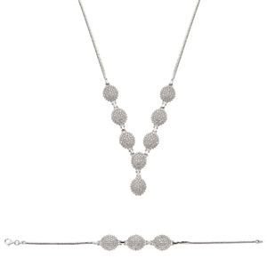 GUMUSH 925 Zirkon Taslı Gümüş Set | ST0470483