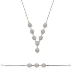 GUMUSH 925 Zirkon Taslı Gümüş Set | ST0470483