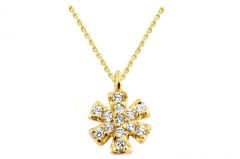 Altın Kar Tanesi Kolye Kly00200 Melis Gold