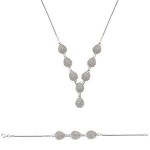 GUMUSH 925 Zirkon Taslı Gümüş Set | ST0470484