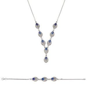 GUMUSH 925 Zirkon Taslı Gümüş Set | ST0470487
