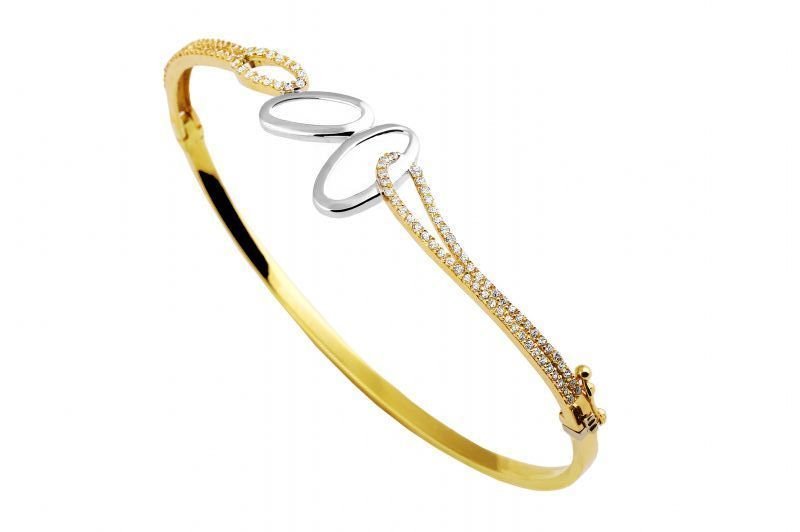 Altın Taşlı  Bilezik Blz20098 Melis Gold