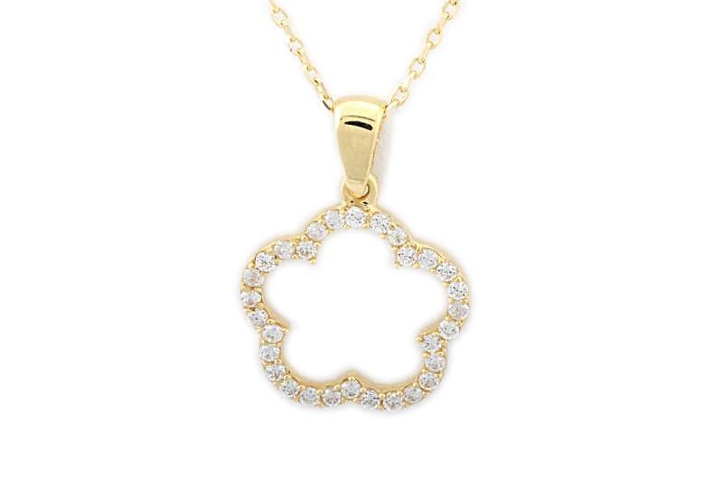 Altın Taşlı Kolye Kly00014 Melis Gold